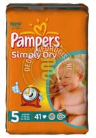 Pampers Simply Dry Junior Voordeelpak 41st - Afbeelding 2