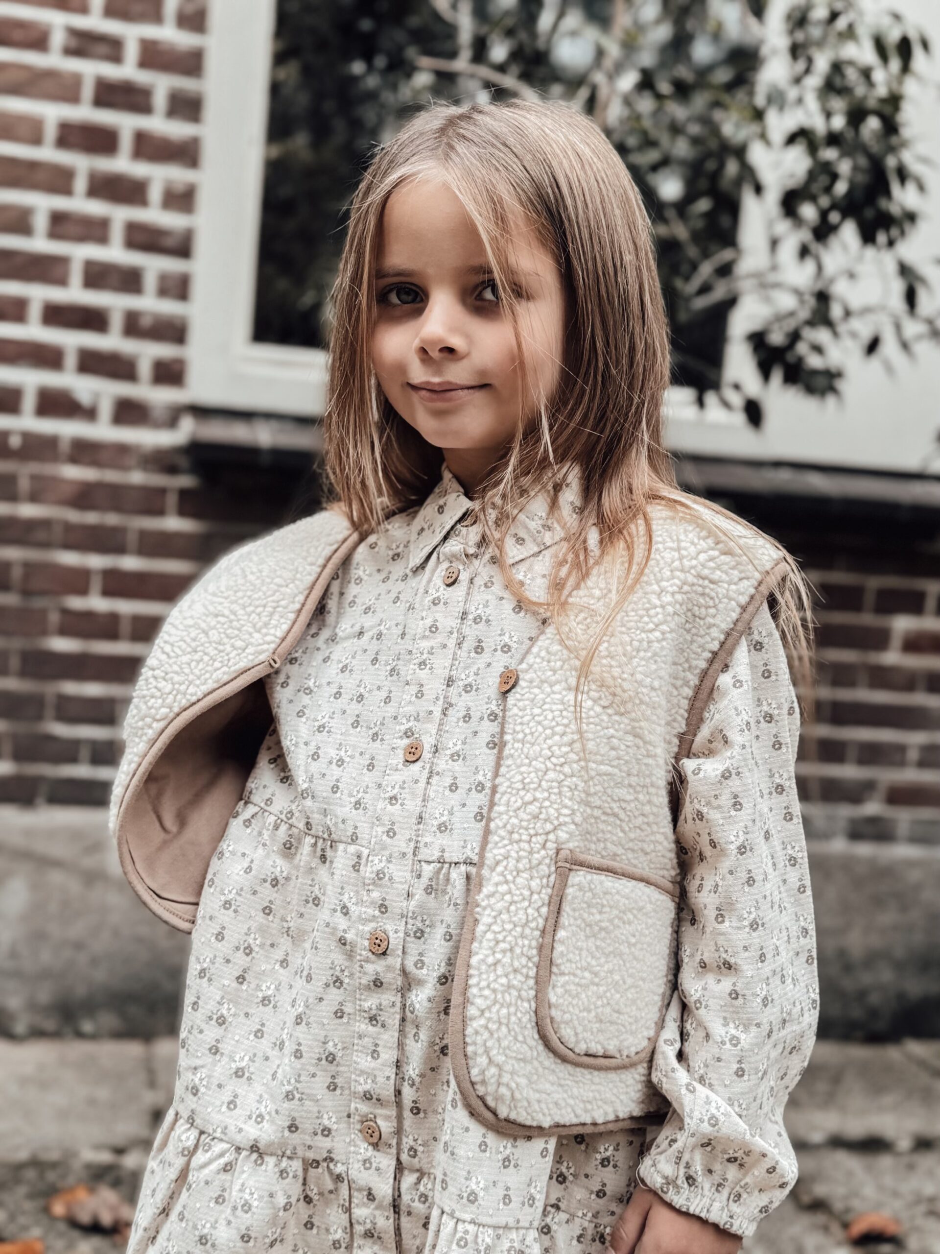 Lil’ Atelier | Sherpa vest – Sand - Afbeelding 6